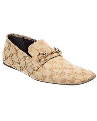 Gucci Ragazzo Gg Supreme Canvas & Leather Loafer