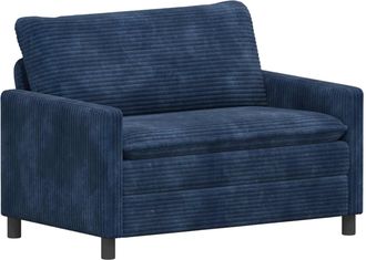 vidaXL Sof&aacute; Azul Marino 126 X 81 X 87,5 Cm Poli&eacute;ster Vidaxl