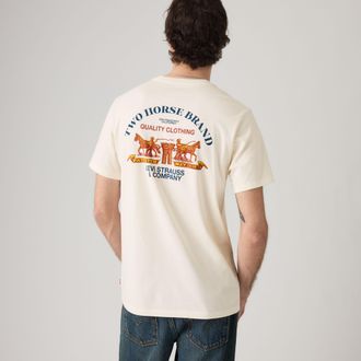 Levi's Classic Graphic Tee - Mens - L - Beige / Workwear 2H 1.1 Egret