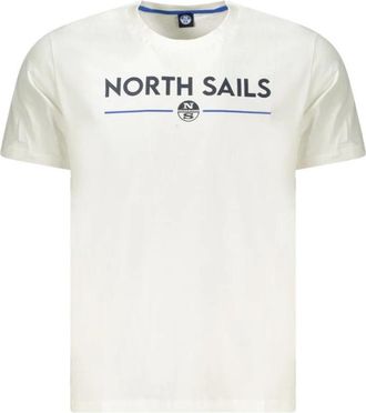 North Sails Maritieme Charme Wit Katoenen Heren T-Shirt - Heren - T-shirts - Wit - 3XL - Katoen - Tops