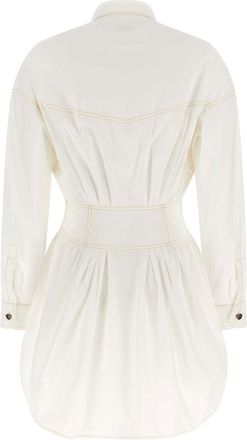 Versace Medusa Shirt Dress - White