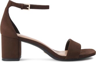 Kurt Geiger Womens Marcy Sandals - Brown Fabric - Size UK 4