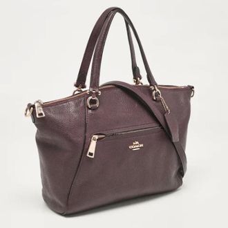 Coach Pre-owned Tote Bags, female, Purple, Size: ONE SIZE Pre-owned Leather totes