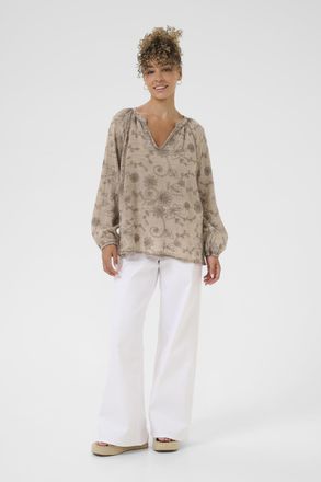 Cream Blouse met lange mouwen CRGem Regular fit cream