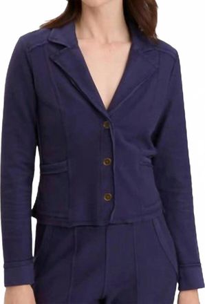 Xcvi Tacie Button Down Blazer In Mariner