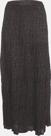 M Missoni Purple Lurex Knit Maxi Skirt