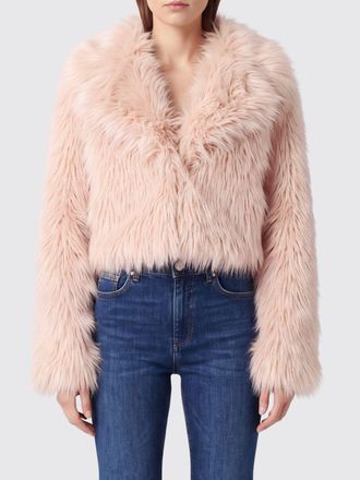 Patrizia Pepe Fur Coat Woman color Red