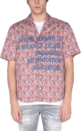 Dsquared2 Multicolor Regular Floral Shirt