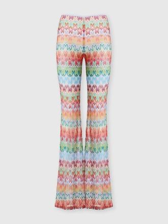 Missoni Flared Trousers In Floral-pattern Viscose in Pink Multi at Nordstrom, Size 40 It