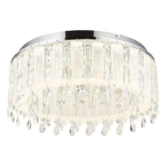 Globo Lighting Plaf&oacute;n - Klunka - Cromo - Vidrio - &Oslash; 59cm - Led