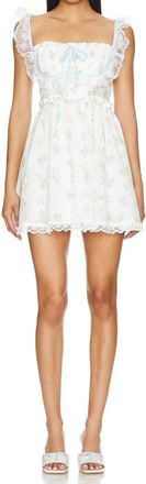 For Love & Lemons Sage Mini Dress In White