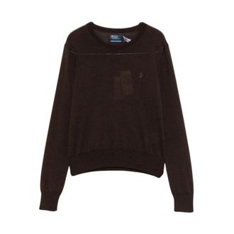 Polo Ralph Lauren Round-neck Truien - Dames - Ronde hals truien - Bruin - M - Truien & Vesten