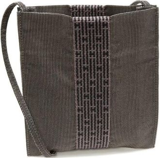Herm&egrave;s Pre-owned Cross Body Bags, female, Gray, Size: ONE SIZE Pre-owned Canvas Shoulder Bag