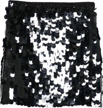 P.A.R.O.S.H. Minigonna con paillettes - Nero