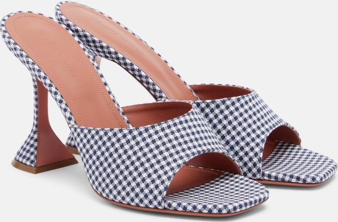 Lupita gingham mules