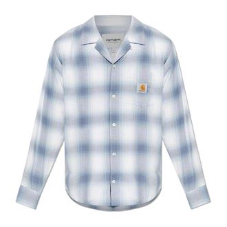 Carhartt Work in Progress L/S Tyers Shirt - Heren - Casual Overhemden - Blauw - 2XL - Katoen - Overhemden