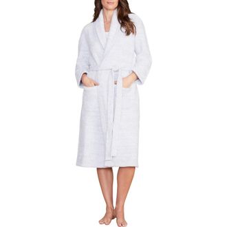 Barefoot Dreams Gender Inclusive CozyChic Robe in He Ocean/White at Nordstrom, Size 3