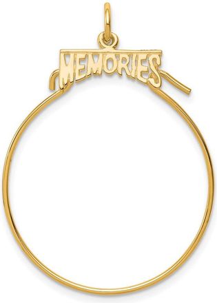 Diamond2Deal 10k Yellow Gold MEMORIES Charm Holder