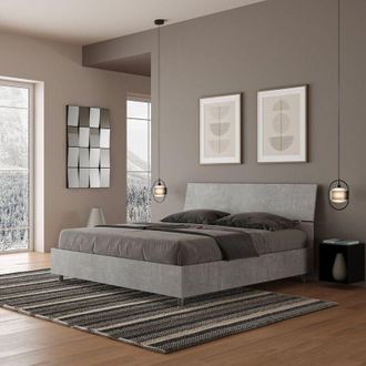 Les Tendances Cama Matrimonio Contenedor 160x190cm Gris Demas Nod Concrete