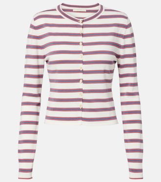 Faithfull The Brand Cinta striped cotton-blend cardigan