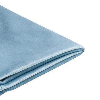 Beliani Beliani - Funda Extra&iacute;ble De Terciopelo Azul Claro Para Cama 90 X 200 Cm Fitou