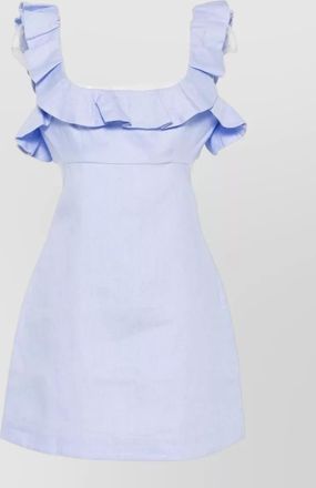Zimmermann linen cutout mini dress