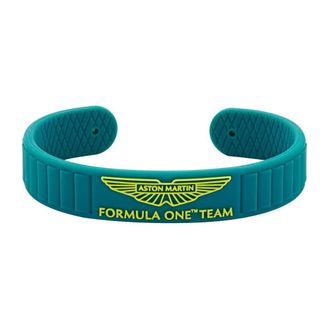 Aston Martin Siliconen Armband - Heren - Armbanden - Groen - ONE Size - Accessoires