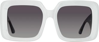 Linda Farrow Shelly Oversized Sunglasses In