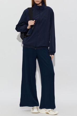 Emporio Armani Flared-leg Trousers, Womens, Navy Blue