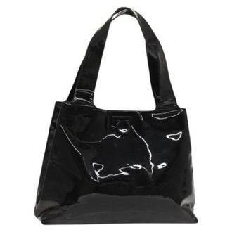 Ferragamo Tweedehands Canvas handtassen - Dames - Pre-owned - Zwart - Maat: ONE Size