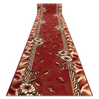 RugsX Rugsx - Alfombra De Pasillo Bcf Trio Burdeos 100 Cm Red 100x1100 Cm