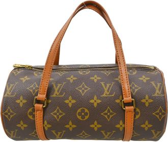 Louis Vuitton Papillon Handbag Monogram Canvas Brown Canvas Handbag (Pre-Owned)