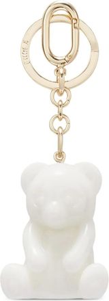 Furla bear-shaped keyring - women - Resin/Acrylic Glass/Metal - One Size - White