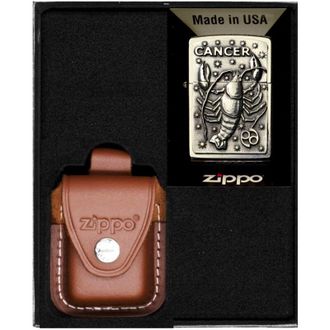 OEM Juego De Encendedores Zippo Zodiaco C&aacute;ncer Regalo N.&deg; 4