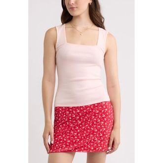 BP. Pointelle Tank in Pink Dogwood at Nordstrom, Size Xx-Small