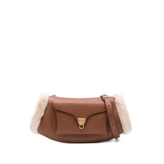 Coccinelle Bruin Beige Handtas Elegante Stijl - Dames - Schoudertassen - Bruin - ONE Size - Tassen