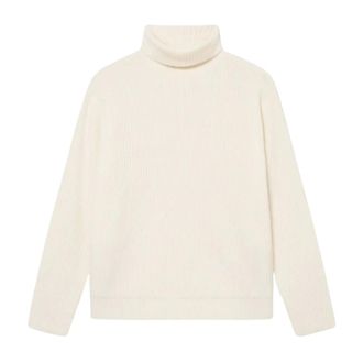 Les Deux Turtlenecks, male, White, Size: XL Eddie Wool Rollneck Knit