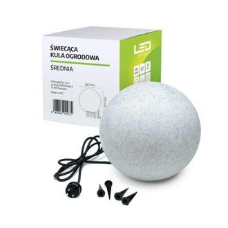 OEM L&aacute;mpara Decorativa De Jard&iacute;n En Forma De Bola, 25 Cm, Tama&ntilde;o S, Casquillo E27
