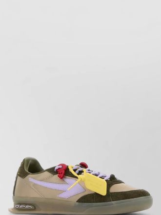 Off-white end of play suede fabric sneakers