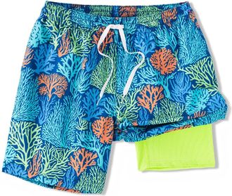 Chubbies Mens Stretch 7 Lined Swim Trunks Blue XXL