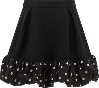 Moschino Polka Dots Insert Skirt