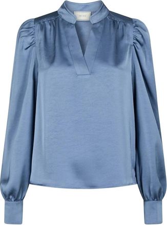 Neo Noir Blouses - Dames - Blouses - Blauw - 2XL - Overhemden