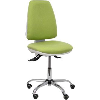 Piqueras y Crespo Silla Elche Blanca Asincro Bali Verde Oliva Ruedas De Parqu&eacute;