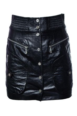 Philipp Plein Philipp Plein, coated leather skirt
