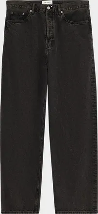 Frame Denim Mens Baggy Black Denim Jeans