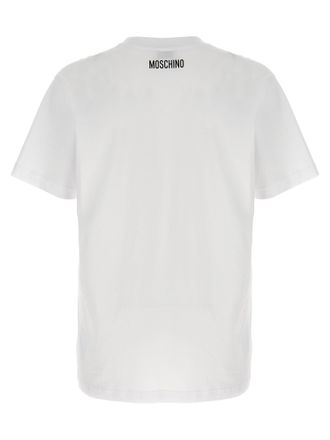 Moschino Teacup Logo-Print Cotton T-Shirt - White
