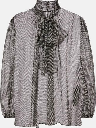 Dolce & Gabbana Blusa in chiffon di seta