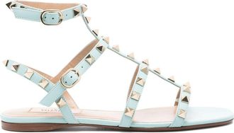 Valentino Garavani Rockstud flat sandals - Blue