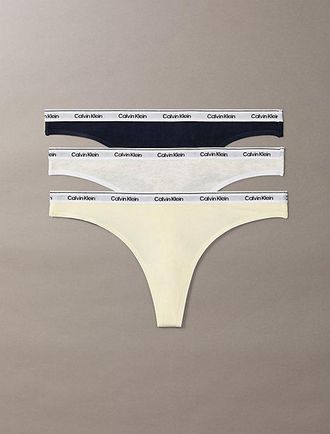 Calvin Klein 3 Pack Thongs - Icon Logo