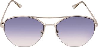 Calvin Klein Blue Gradient Pilot Ladies Sunglasses CK20121S 717 57